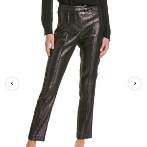 Ramy Brook Saylor Pant Zinc Metallic Shimmer Size 4 NWT
